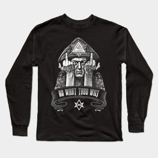 Aleister Crowley: Do What Thou Wilt Long Sleeve T-Shirt